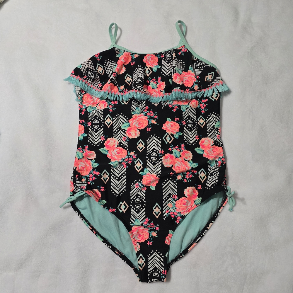Floral Kids Wonder Nation Swimwear Size XXL 18